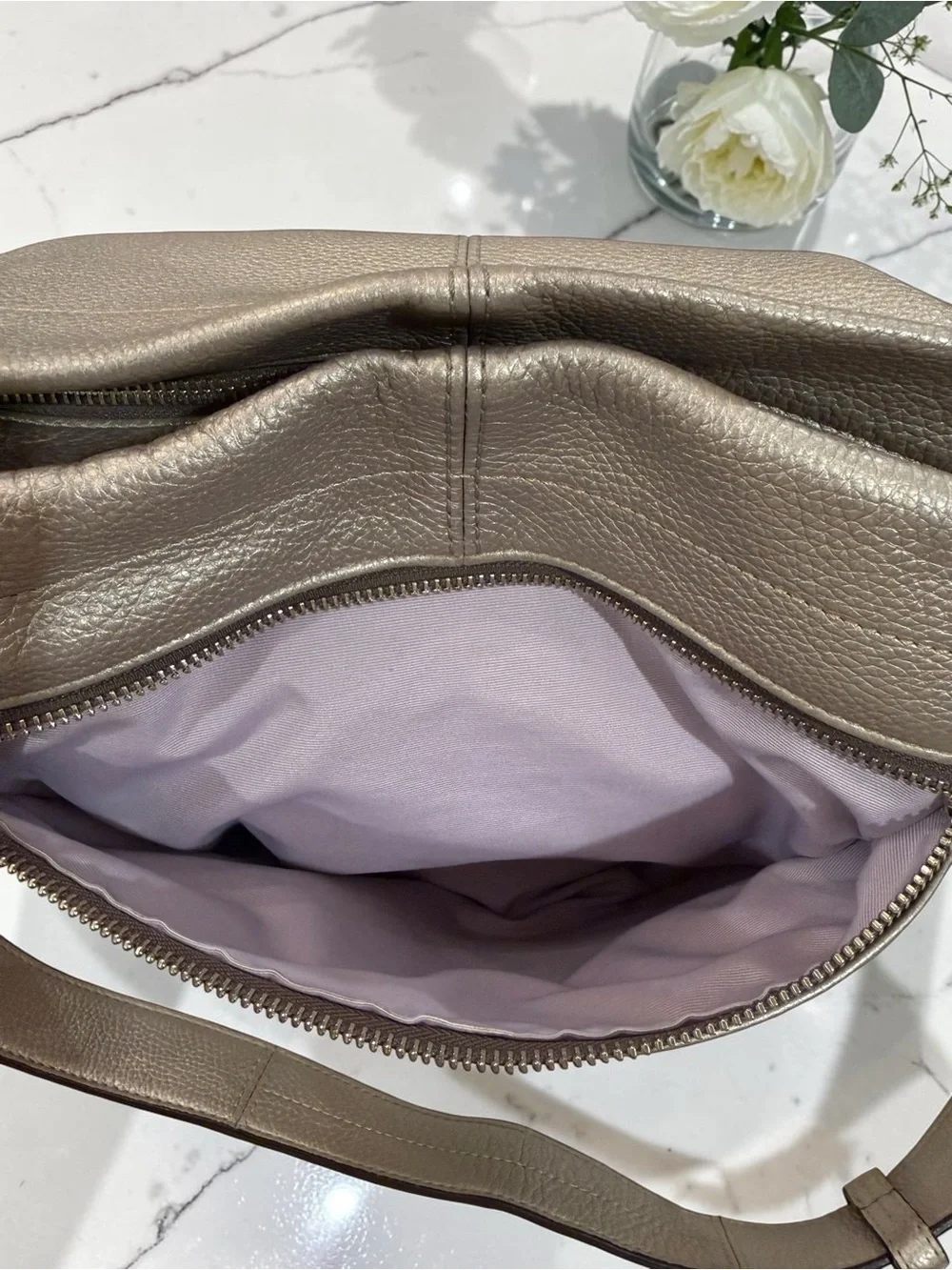 Coach Pebbled Leather Duffle Shoulder Bag NWOT
